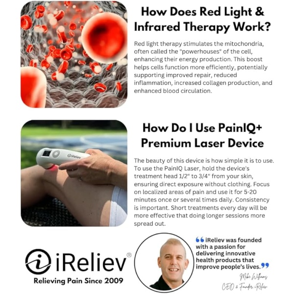 iReliev PainIQ+ Laser Therapy Device - Image 12